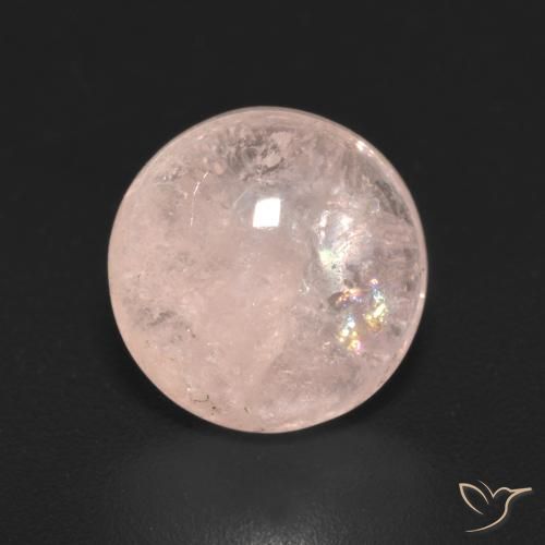 2.80ct Натуральный Светло-розовый Морганит, Круглый, Прозрачный