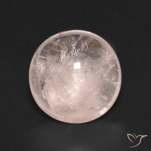 3.88ct Натуральный Кораллово-розовый Морганит, Круглый, Прозрачный