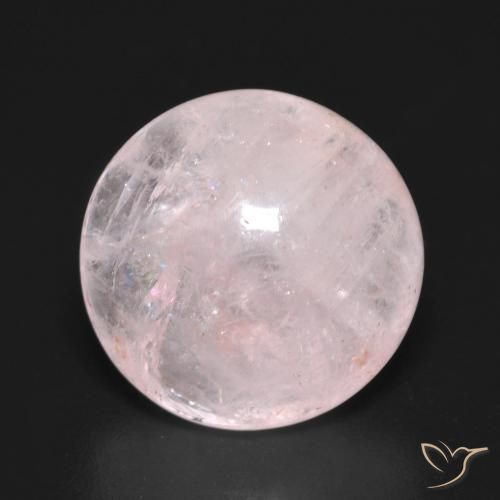 9.00ct Натуральный Очень светлая роза розовая Морганит, Круглый, Прозрачный