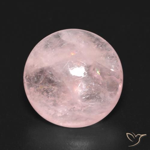 5.97ct Натуральный Светло-розовый Морганит, Круглый, Прозрачный
