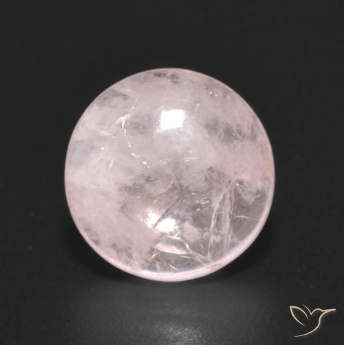 3.09ct Натуральный Фламинго Розовый Морганит, Круглый, Прозрачный