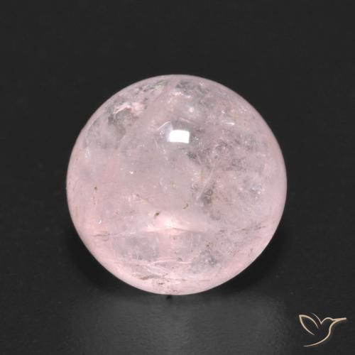 3.85ct Натуральный Оттенки розового Морганит, Круглый, Прозрачный