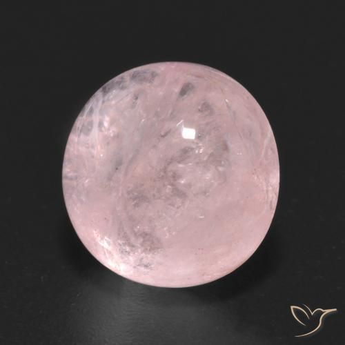 4.58ct Натуральный Кораллово-розовый Морганит, Круглый, Прозрачный