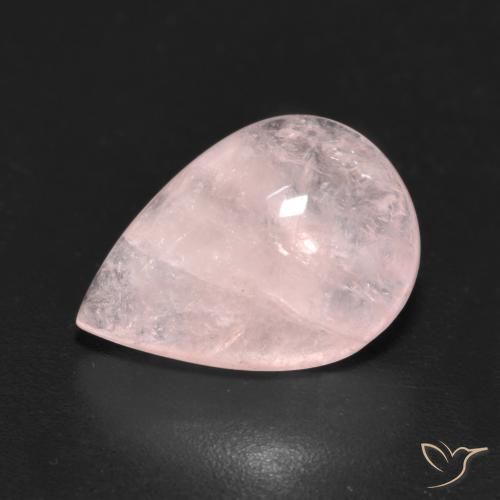 4.38ct Натуральный Фламинго Розовый Морганит, Форма груши, Прозрачный