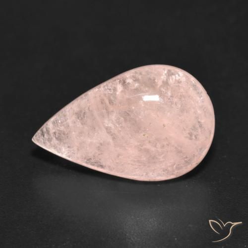 5.03ct Натуральный Средний розовый Морганит, Форма груши, Прозрачный