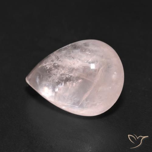 3.77ct Натуральный Светло-розовый Морганит, Форма груши, Прозрачный