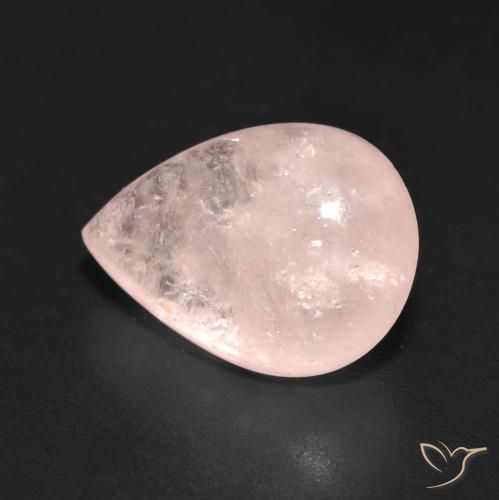 4.86ct Натуральный Фламинго Розовый Морганит, Форма груши, Полупрозрачный