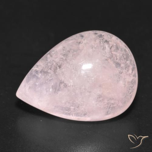 6.15ct Натуральный Светло-розовый Морганит, Форма груши, Полупрозрачный