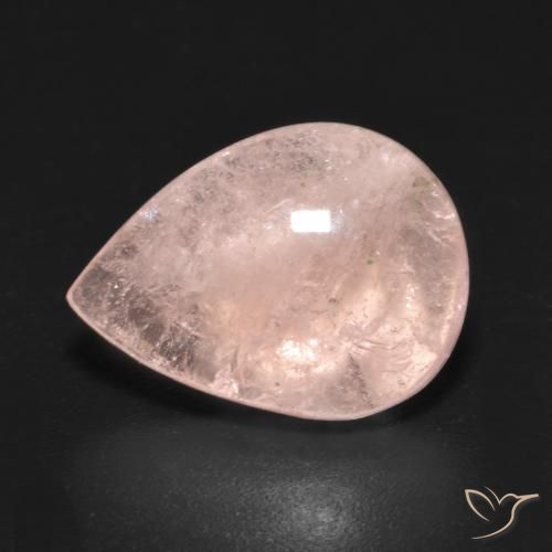 6.51ct Натуральный Фламинго Розовый Морганит, Форма груши, Прозрачный