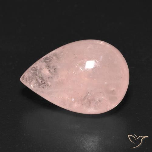 5.86ct Натуральный Средний розовый Морганит, Форма груши, Прозрачный