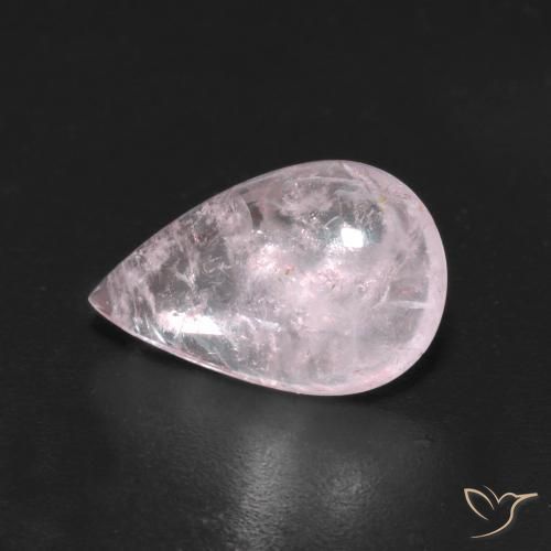 2.26ct Натуральный Светло-розовый Морганит, Форма груши, Прозрачный