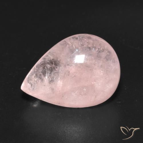 5.08ct Натуральный Светло-розовый Морганит, Форма груши, Прозрачный