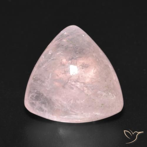 6.66ct Натуральный Средний розовый Морганит, Триллион, Прозрачный