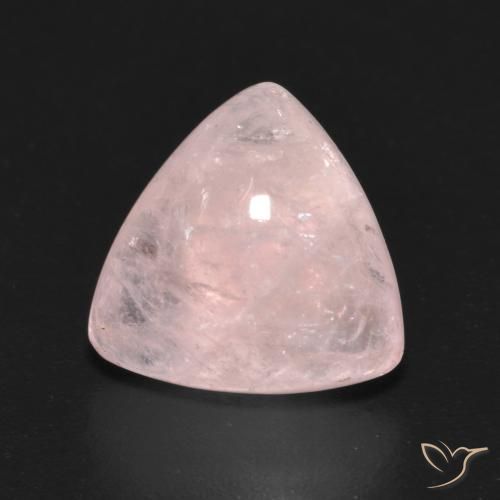 4.17ct Натуральный Светло-кораллово-розовый Морганит, Триллион, Прозрачный