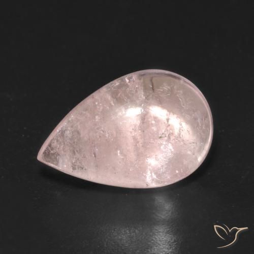 4.31ct Натуральный Светло-розовый разных оттенков Морганит, Форма груши, Прозрачный