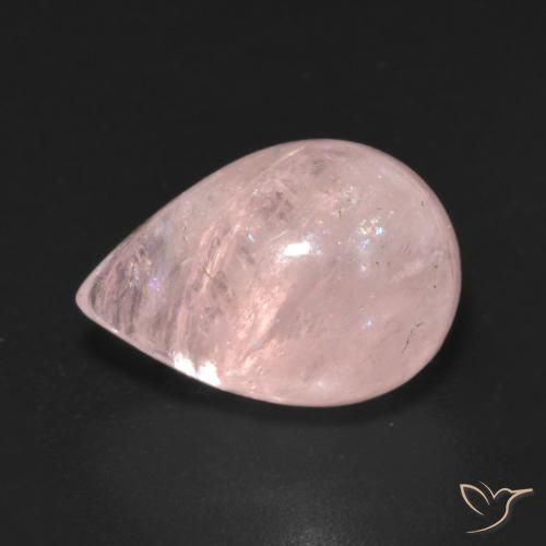 6.83ct Натуральный Кораллово-розовый Морганит, Форма груши, Прозрачный