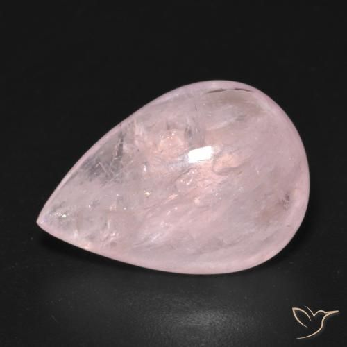 11.09ct Натуральный Средне-светло-розовый Морганит, Форма груши, Прозрачный