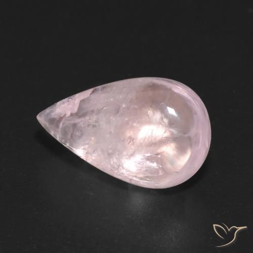 5.30ct Натуральный Оттенки розового Морганит, Форма груши, Прозрачный