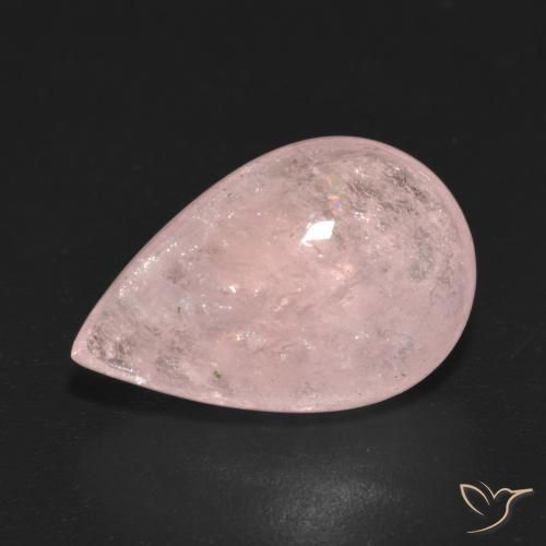 7.23ct Натуральный Светло-розовый Морганит, Форма груши, Прозрачный