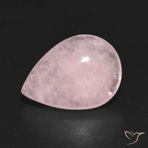 4.31ct Натуральный Светло-персиковая роза Морганит, Форма груши, Прозрачный