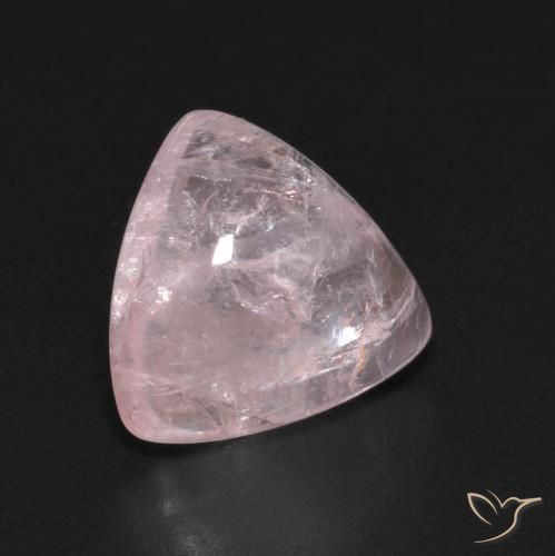 4.11 карата, натуральный Кораллово-розовый Морганит, Триллион, Прозрачный
