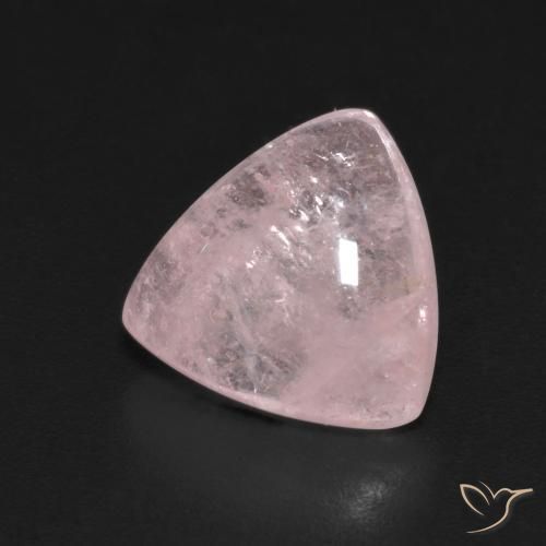 3.93 карата, натуральный Кораллово-розовый Морганит, Триллион, Прозрачный