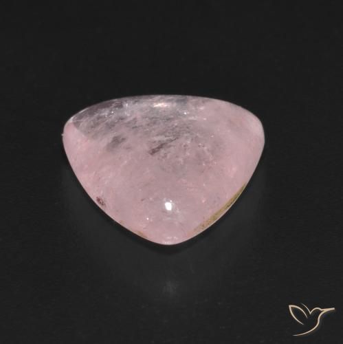3.93 карата, натуральный Кораллово-розовый Морганит, Триллион, Прозрачный
