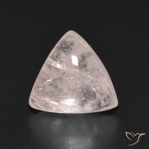 3.09ct Натуральный Светло-розовый Морганит, Триллион, Прозрачный