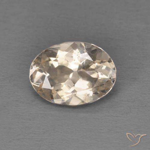 1.12ct Натуральный Светло-золотистый Морганит, Овал, Чистота VS