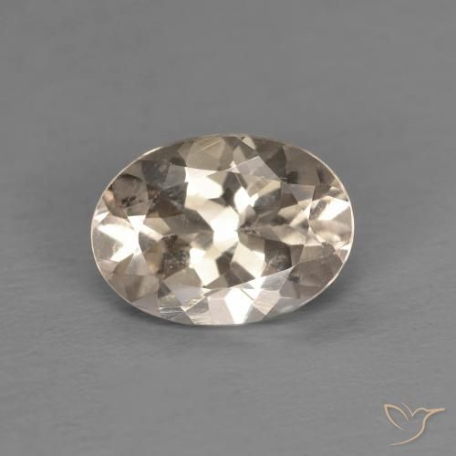 1.12ct Натуральный Светло-золотистый Морганит, Овал, VVS-VS
