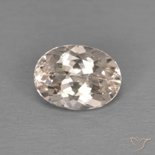 1.15ct Натуральный Средний розовый Морганит, Овал, Чистота VS