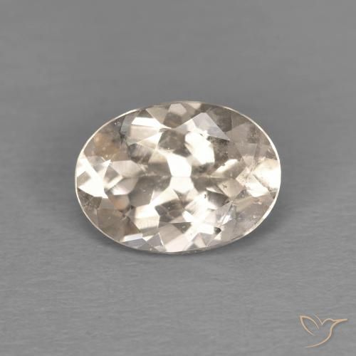 1.08ct Натуральный Светло-золотистый Морганит, Овал, Чистота VS