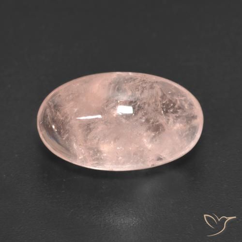 5.55ct Натуральный Индийский Красный Морганит, Овал, Полупрозрачный