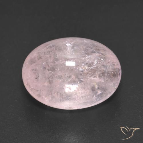 7.61ct Натуральный Светло-розовый Морганит, Овал, Полупрозрачный
