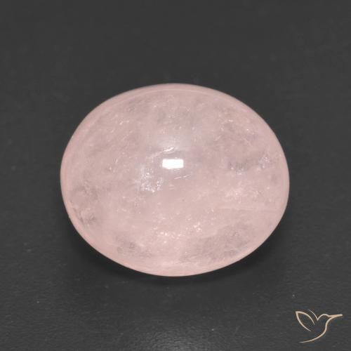 6.17ct Натуральный Светло-кораллово-розовый Морганит, Овал, Полупрозрачный