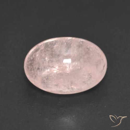 3.97ct Натуральный Кораллово-розовый Морганит, Овал, Полупрозрачный