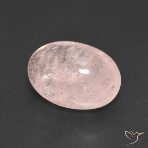 3.97 карата, натуральный Кораллово-розовый Морганит, Овал, Полупрозрачный