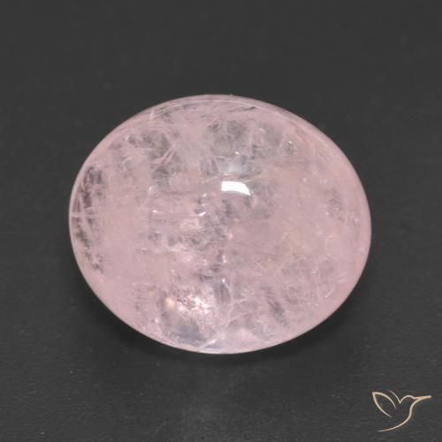 7.52ct Натуральный Ярко-розовый Морганит, Овал, Полупрозрачный
