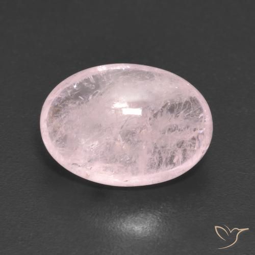 4.56ct Натуральный Кораллово-розовый Морганит, Овал, Прозрачный