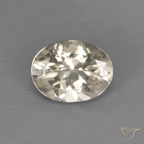 1.10ct Натуральный Светло-золотистый Морганит, Овал, Чистота VS
