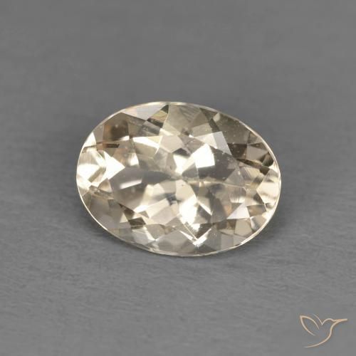 1.24ct Натуральный Светло-золотистый Морганит, Овал, Чистота VS