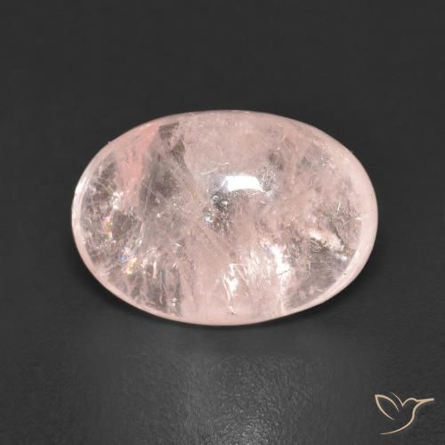 5.56ct Натуральный Кораллово-розовый Морганит, Овал, Прозрачный