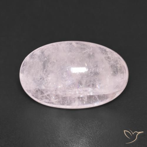 7.32ct Натуральный Очень светло-розовый Морганит, Овал, Прозрачный