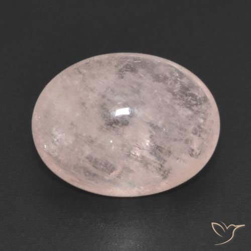 9.29ct Натуральный Светло-кораллово-розовый Морганит, Овал, Прозрачный