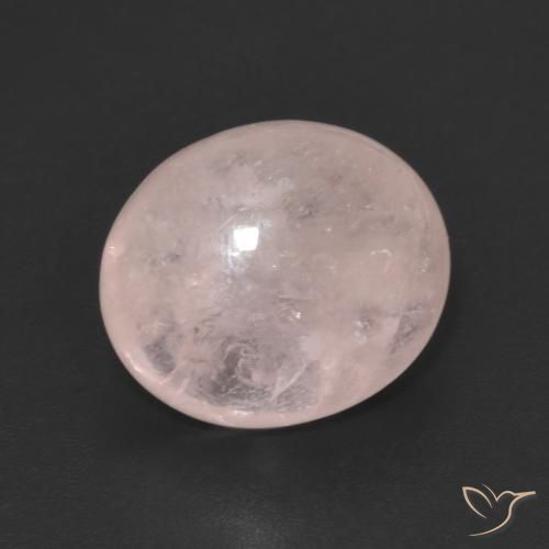4.90 карата, натуральный Кораллово-розовый Морганит, Овал, Прозрачный