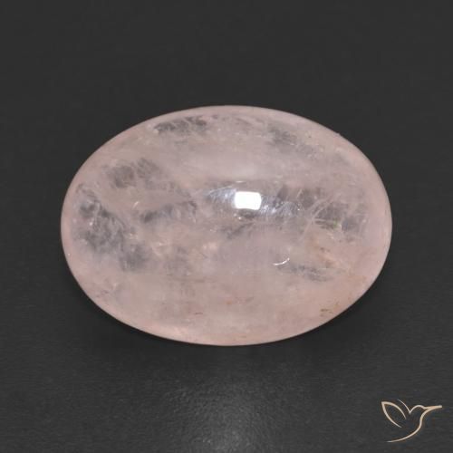 7.68ct Натуральный Светло-розовый Морганит, Овал, Прозрачный