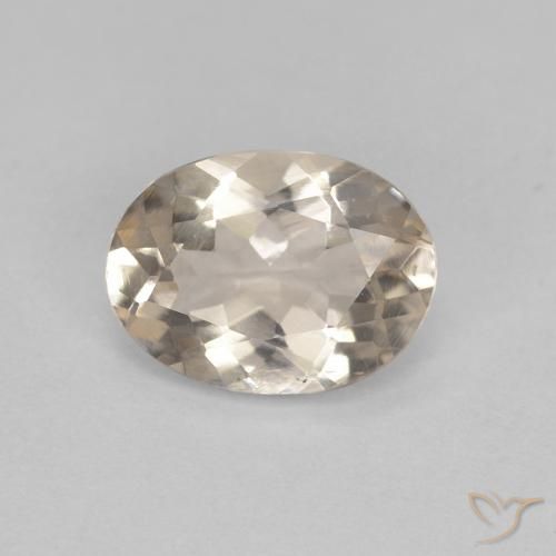 0.99ct Натуральный Светло-золотистый Морганит, Овал, Чистота VS