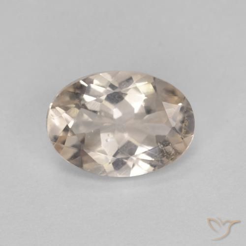 0.92ct Натуральный Светло-золотистый Морганит, Овал, Чистота VS
