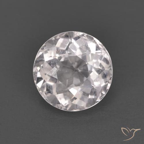 1.24ct Натуральный Светло-розовый Морганит, Круглый, Чистота VS