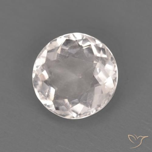 1.04ct Натуральный Очень светло-розовый Морганит, Круглый, VVS-VS